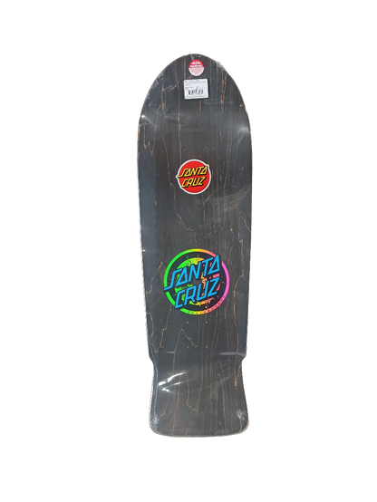 Santa Cruz Rob Roskopp Target 1 Black Woodgrain Multi Fade Size 10.0" Vintage NOS Reissue Deck