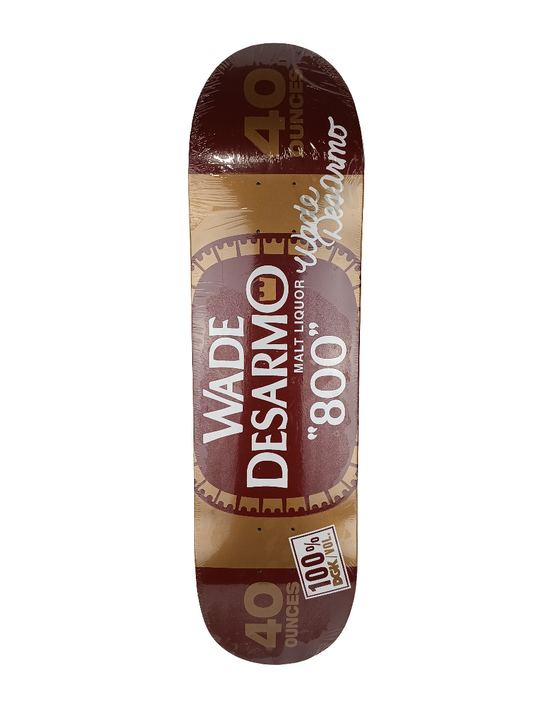 DGK Wade Desarmo Malt Liquor 800 Gold Burgundy 8.25 Vintage NOS Deck