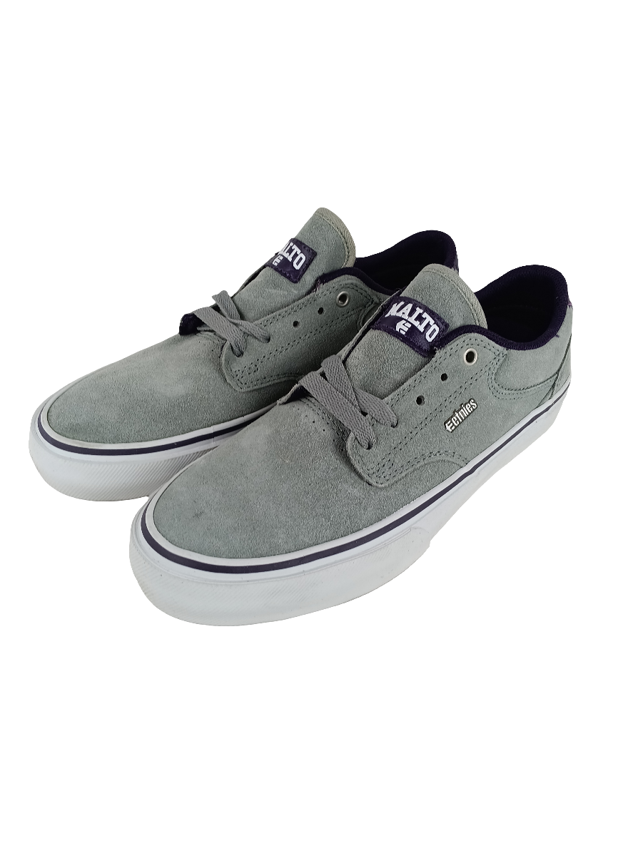 Etnies Malto LS Sean Malto Grey White Size 7 Shoes