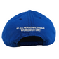 HUF By All Means Necessary Pyramid Logo Blue Silver Vintage Snapback Hat