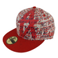 New Era Altamont 59Fifty Andrew Reynolds A Red White All Over Print Size 7 3/8 Vintage Hat
