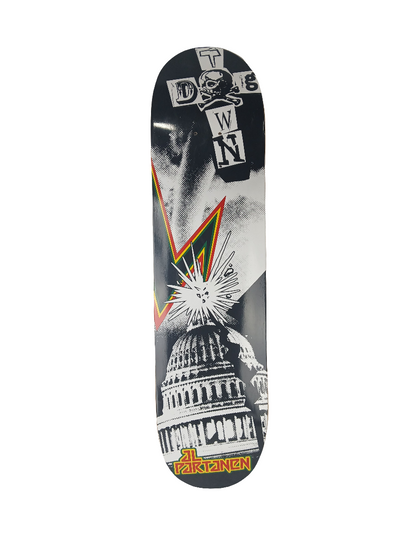 Dog Town Al Partanen Bad Brains Capitol Graphic Black White Rasta Size 7.75" Vintage NOS Deck