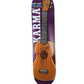 Consolidated Karma Tsocheff Autographed Guitar Purple Brown White Size 7.4" Vintage NOS Deck