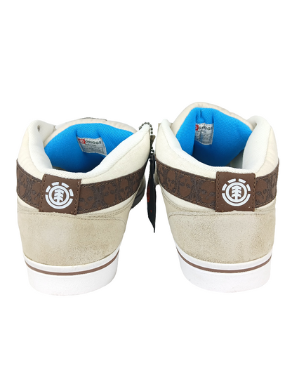 Element Griggs Tan Cream TCR Brown Skulls Print US Mens Size 11 Shoes