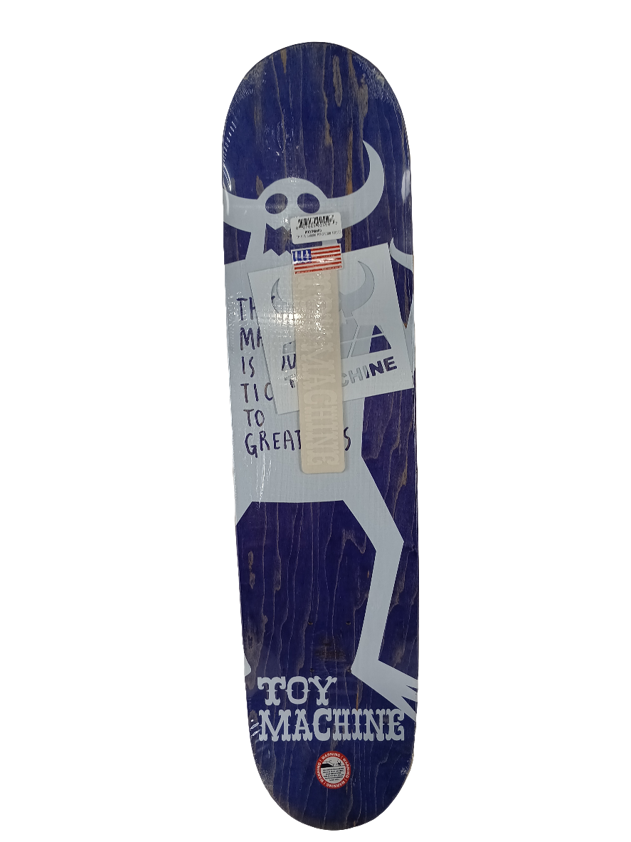 Toy Machine Shadow Monsters White Black Foil Blue Size 8.0 Vintage NOS Deck