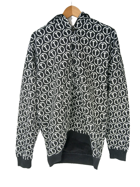 Baker Jim Greco Hammers Black White Large Vintage Zip Up Hooded Sweatshirt