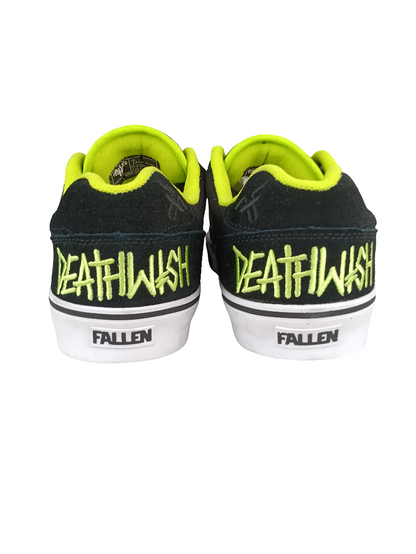 Fallen Slash Brian Hansen X Deathwish Black Black Lime Size 10.5 Shoes