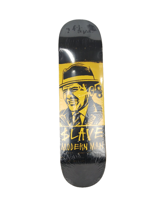 $lave Modern Man Black Yellow Size 8.25" Vintage NOS Deck