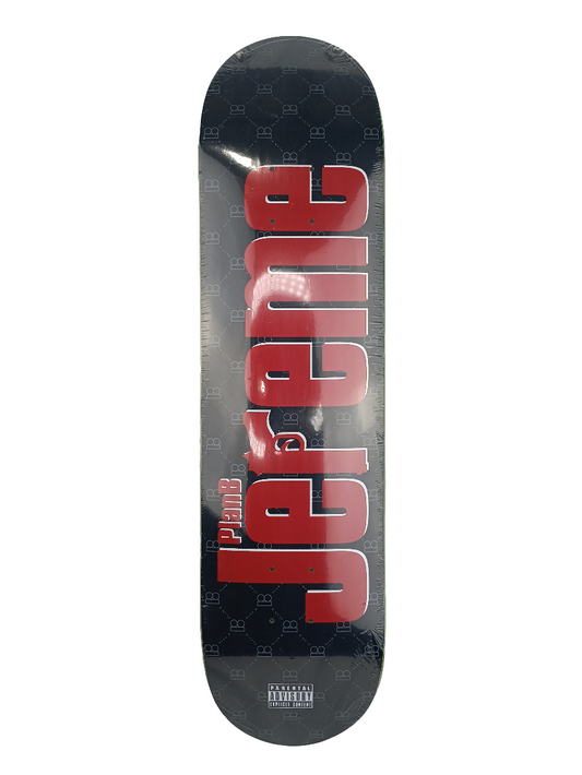 Plan B Jereme Rogers Pistol Graphic Black White Red Size 8 Skateboard Deck