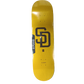 Plan B X San Diego Padres Yellow Brown Embossed Slick Bottom Graphic Size 8.375 Vintage NOS Deck