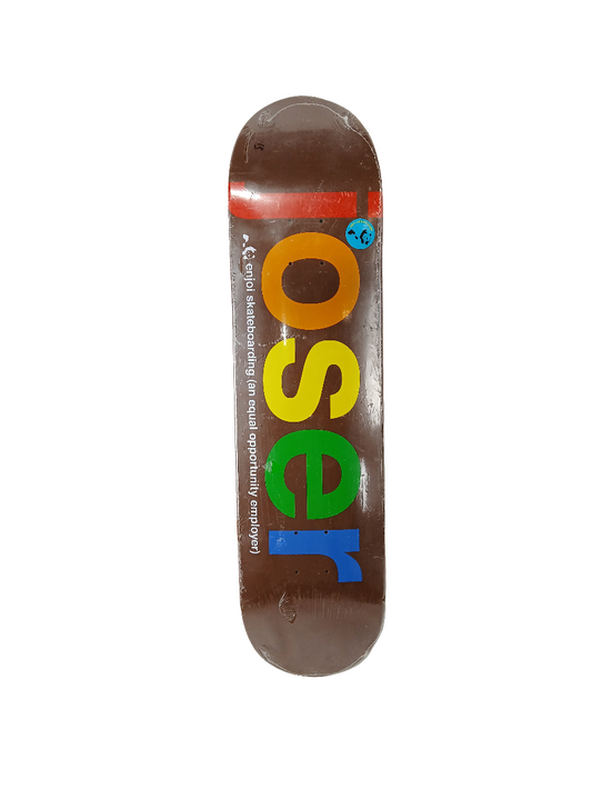 Enjoi Jose Rojo Joser Equal Opportunity Employer Brown Multi Size 8.0" Vintage NOS Deck