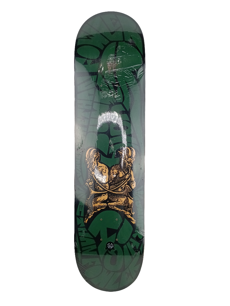 Bummer High Ethan Fowler Devils Graphic Green Black Size 7.63 Skateboard Deck