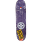 Black Label Red Kross Jeff Grosso Broken Heart Purple Woodgrain Black Red Size 8.5 Vintage NOS Deck