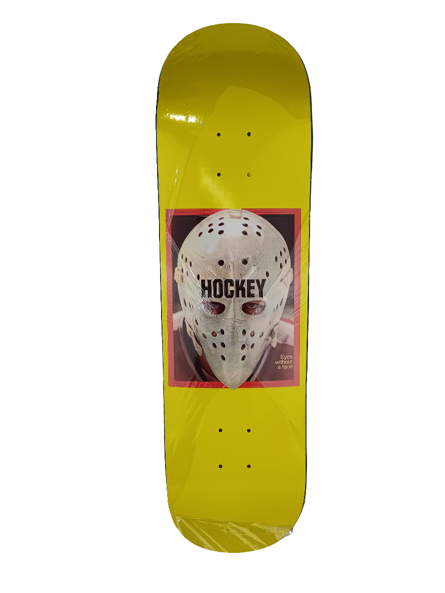 Hockey Eyes Without A Face Yellow White Red 8.5 Deck