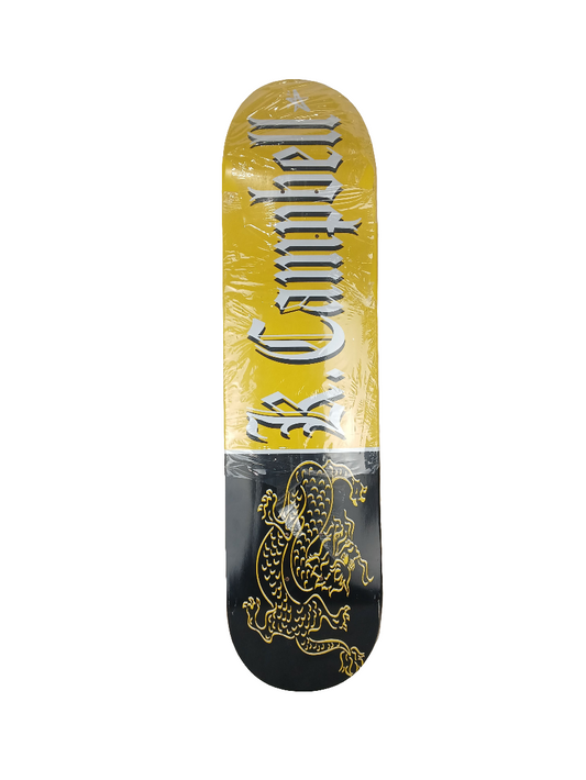 City Stars Kareem Campbell Dragon K. Campbell Yellow Black Gold White Size 7.625" Vintage NOS Deck