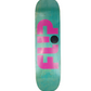 Flip Team Odyssey Turquoise Woodgrain Purple Black Size 8.5" Vintage NOS Deck
