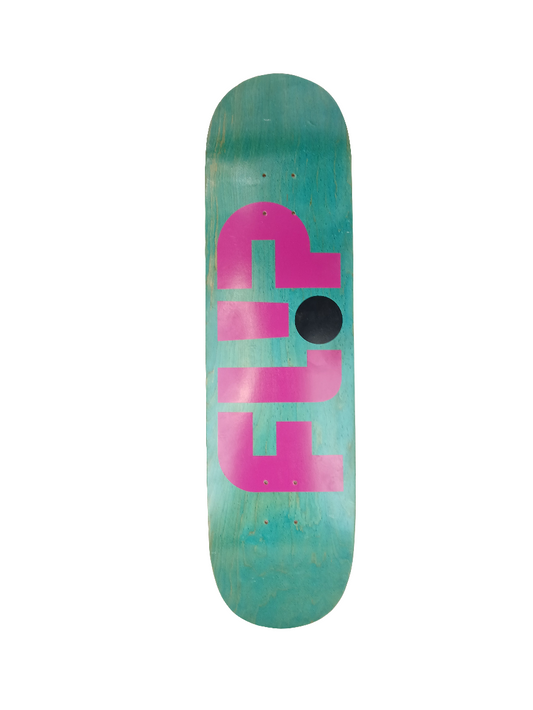 Flip Team Odyssey Turquoise Woodgrain Purple Black Size 8.5" Vintage NOS Deck