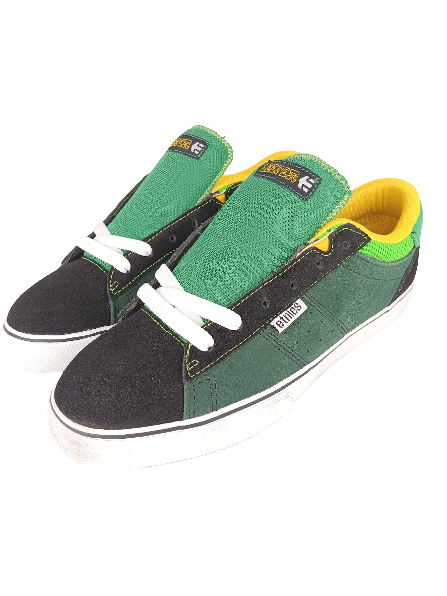 Etnies Kyle Leeper Perro Black Green Gold US Mens Size 7.5 Shoes