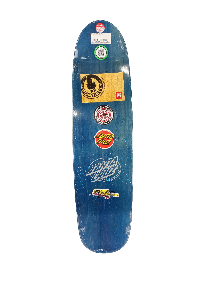 Santa Cruz Tom Knox Planet Orange Blue Green Size 9.0 Shaped Vintage NOS Deck