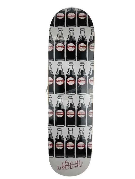 Expedition One Joey Pepper Soda Pop Graphic White Black Red Size 7.78" Skateboard Deck