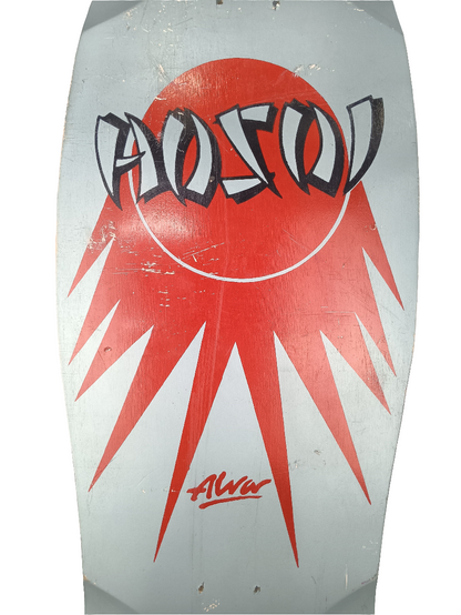 Alva Christian Hosoi Original Rising Sun 1984 Disposable Book Colorway Red/Grey/Black Size 10.38 Original NOS Deck