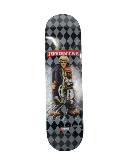 Prime Jovantae Turner Kanye West Donald Trump Puppett Black Grey Red Size 8.25" Vintage NOS Deck