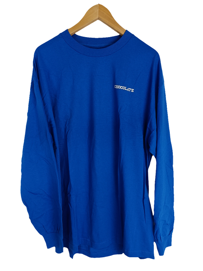 Chocolate Day Of The Dead Marc Johnson Skeleton Casper Stall Maitland Banks Blue White Black Size XL L/s Shirt