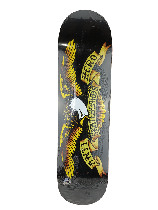 Anti Hero Skateboards Eagle Black Gold White 8.12 Deck