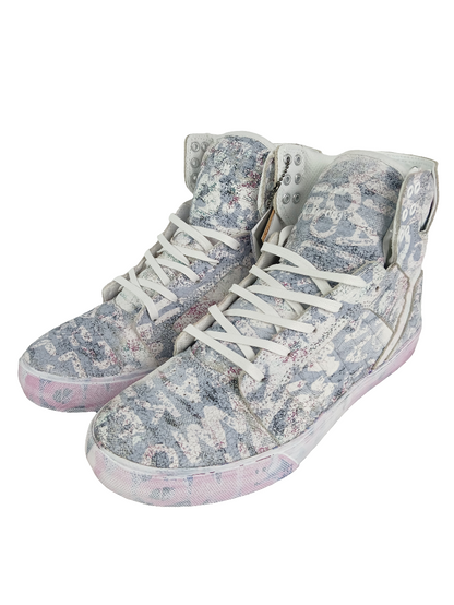 Supra Chad Muska Skytop Decade Layers White Pink Multi US Mens Size 9.0" Vintage Shoes