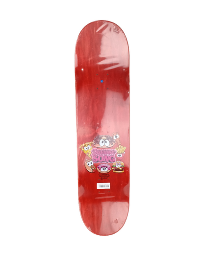 Thank You Daewon Song Junk Food Red Woodgrain Multi Size 8.5 Vintage NOS Deck