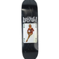 Lurkville Three Of Clubs Pin Up Girl White Black Red size 8.25" Vintage NOS Deck