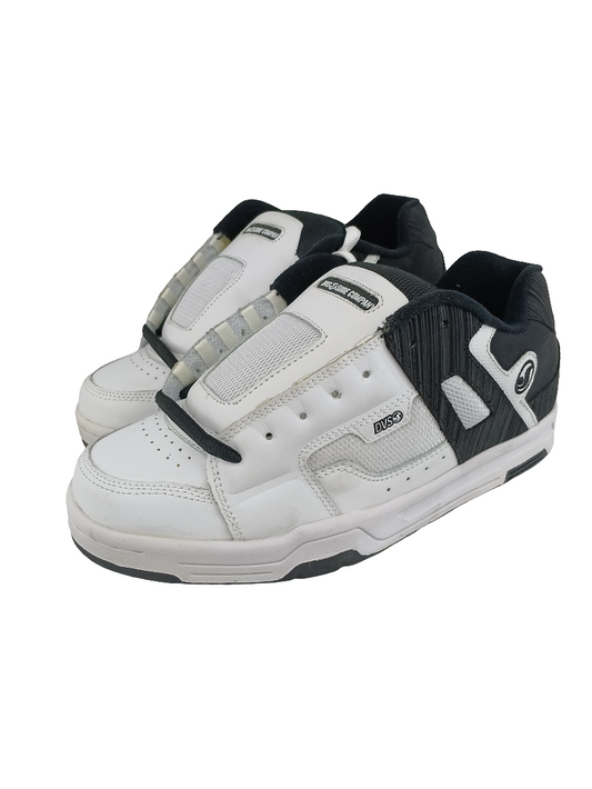 DVS Enduro White Black Leather Size 9.5 Shoes