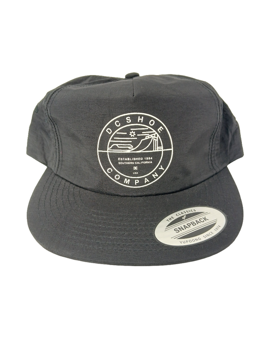 DC Shoe Company Established 1994 Southern California Quarterpipe Vintage NOS Canvas Snapback Hat
