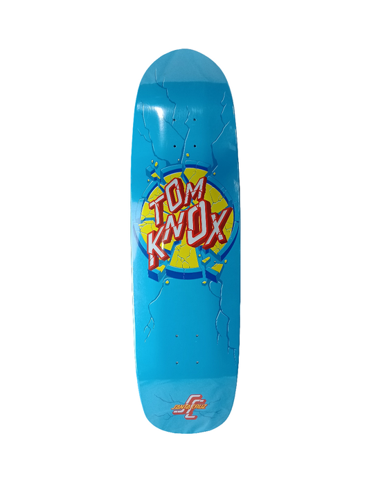 Santa Cruz Tom Knox Smashup Blue White Red Size 9.0" X 32.35" Vintage NOS Deck