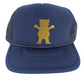 Diamond Supply Co. Grizzly Navy Blue Gold Bear Logo Mesh Snapback Vintage Trucker Snapback Hat