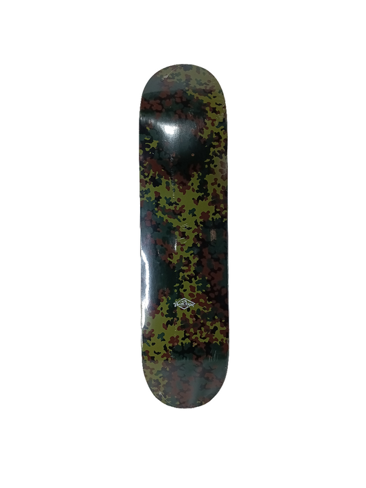 10 Deep Camo Graphic Brown Black Green Size 7.8 Skateboard Deck