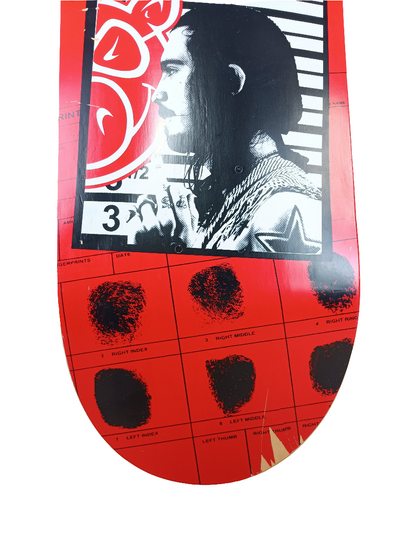 Pig Wood Ragdoll Mugshot Black White Red Size 8.25" Vintage NOS Deck