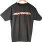 Independent Bar Cross Regular Black White Red Size M S/s Vintage Shirt