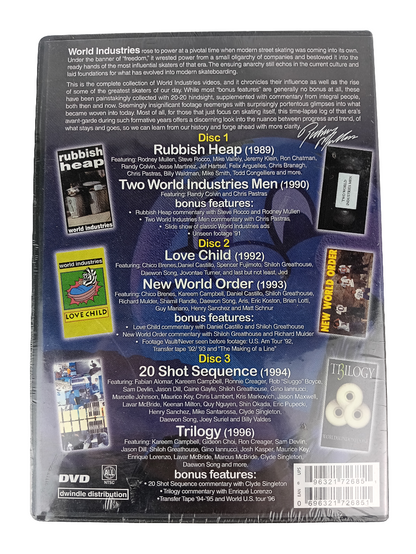 World Industries Complete Video Collection Sealed 3 Disc DVD Box Set