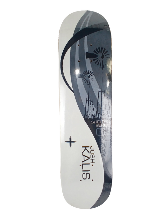 Seek Josh Kalis Shelter Series 02 White Grey Size 7.3" Vintage NOS Deck