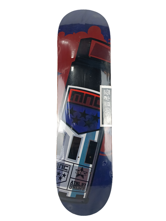 Menace Skateboards Spray Can Graffiti Red Blue Grey Size 8" Vintage NOS Deck