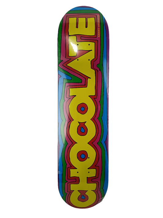 Chocolate Kenny Anderson Hologram Graphic Yellow Multi Color Size "7.5 Skateboard Deck