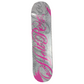 Hellrose Script Logo White Pink Grey Size 7.5 Vintage NOS Deck