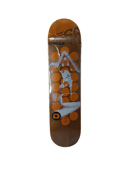 Deca Skateboards Enrique Lorenzo Switch Tailslide Tan Orange Size 7.6" Vintage NOS Deck