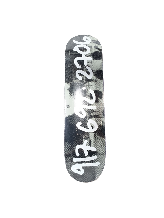 917 Pixel Graphic Black Grey White Size 8.25 Skateboard Deck