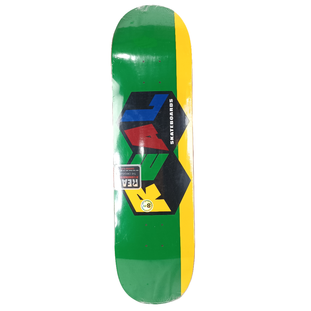 Real City Blocks Green Yellow Red Size 8.25" Skateboard Deck