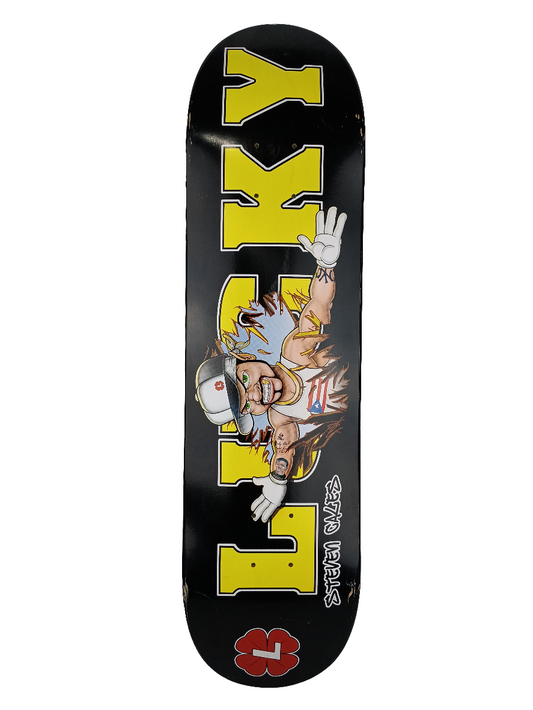 Lucky Skateboards Steven Cales Break Through Black Yellow Red Multicolor 7.825 Vintage NOS Deck