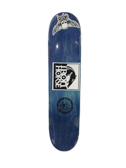 ATM Click Skull Black Grey White Size 7.5" Vintage NOS Deck