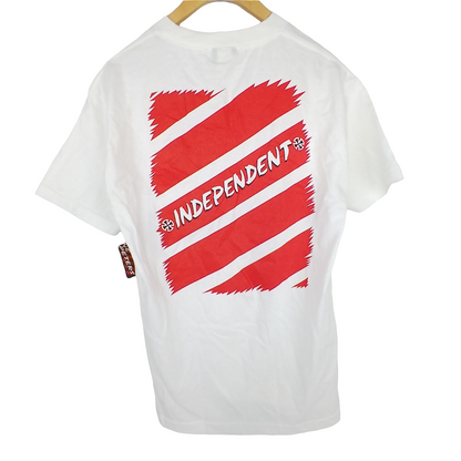 Independent Duane Peters Graphic White Black Red Mens Size Medium S/s Pocket Tee Shirt
