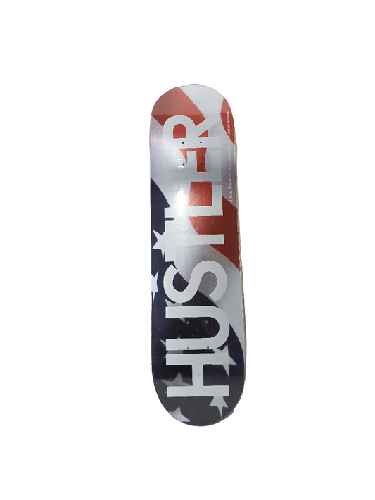 40's and Shorties x Hustler - USA Flag Red/White/Blue 8.0" Skateboard Deck